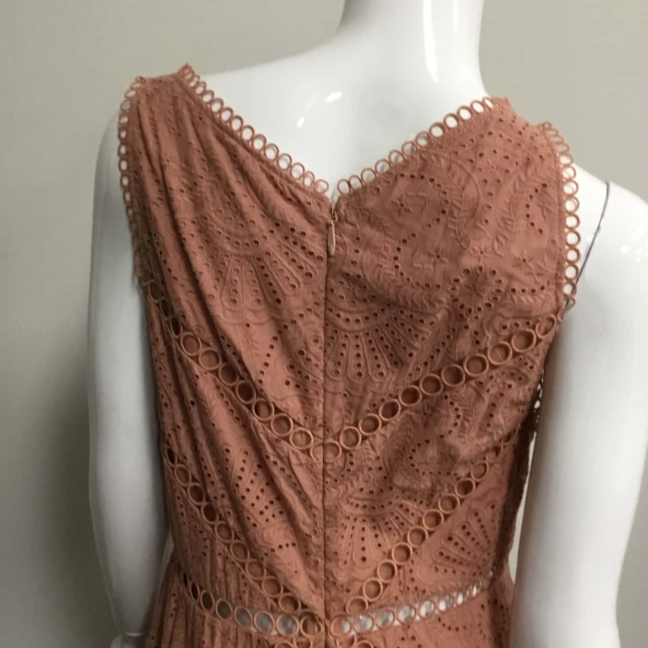 Zimmermann Womens Size 3 Rust Brown Sleeveless Dress (s)