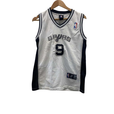 NBA Spurs 9 Parker Mens  Size XS Jersey Black  / White 