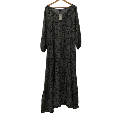 Autograph Womens  Size 22 Casual Dress Animal print / Black  / Khaki 