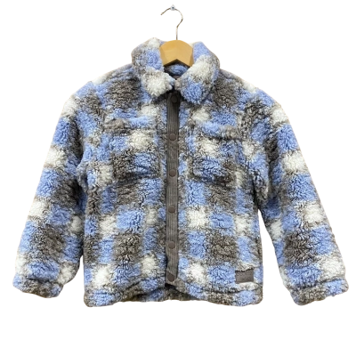 Country Road Kids Blue/Brown Checked Jacket Size 4-5