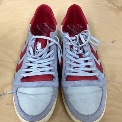  Unisex  Size 10 Grey / Red Hummel sneakers
