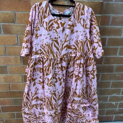 PQ Womens  Size M / S Mini Dress Brown / Pink  