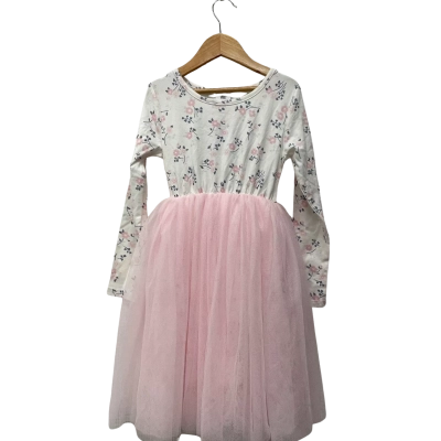  Kids  Size 7 cracked soda Dresses & Skirts Cream / Floral / Pink  