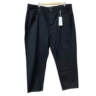 BNWT Commonry Womens Size 20  Black Cropped Girlfriend Jeans 