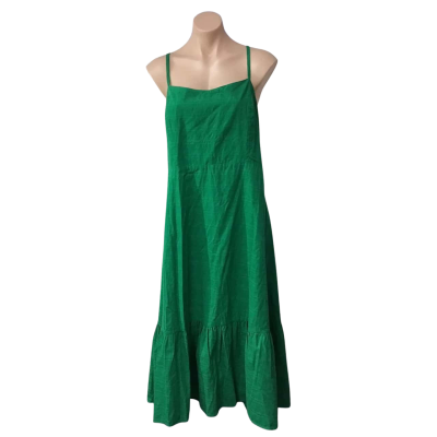 Princess Highway Womens Size 20 Bright Green Shoestring Strap Midi Dress (new)