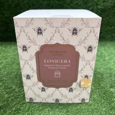 Lonicera Glass Cloche Scented Candle – Japanese Honeysuckle (New in Box)