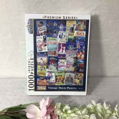 Tilbury Premium Series Disney Vintage Movie Posters 1000 Piece Puzzle (new)