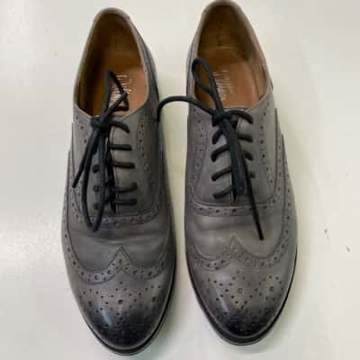 WITTNER Size 36 HELSINKI Grey Leather Brogues