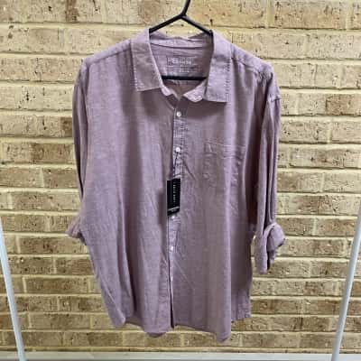 Connor Mens Albany casual shirt dusty pink Size XL 