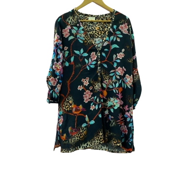 Lula Soul Women's Botanic Print Top Size M  