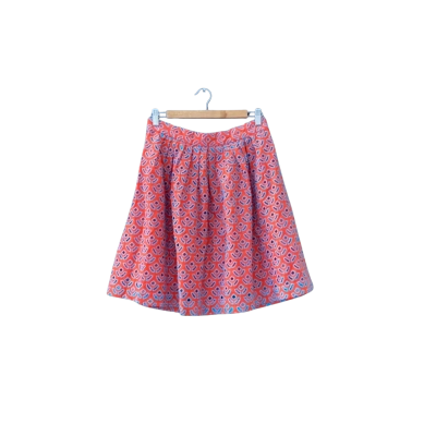 Gorman Size 12 A-Line Skirt Blue/Multicoloured/Pattern/Red 