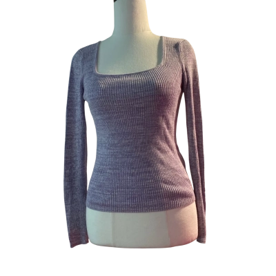 Gorman Women’s  Size 6 Long Sleeve Top Off White / Purple 