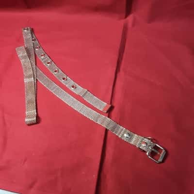  Women's 100% metal mesh Style belt in Gold Tone