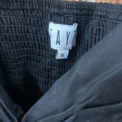  Womens FAYT Size 16 Black  Mini Dress 