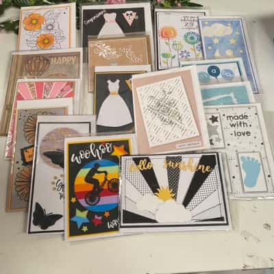 Handmade Gift Cards Set/25 Assorted mix
