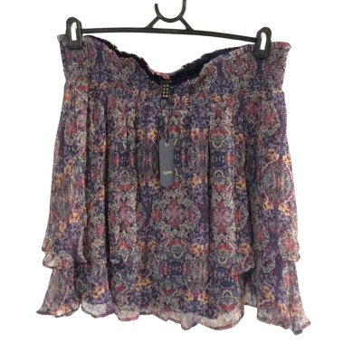 Gysette Womens  Size 16 Mini Skirt Blue / Multicoloured / Pattern / Pink  / Purple 