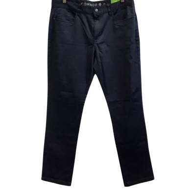 Brand New Connor Mens  Size 36 Milton Slim Fit Stretch Pants Black  