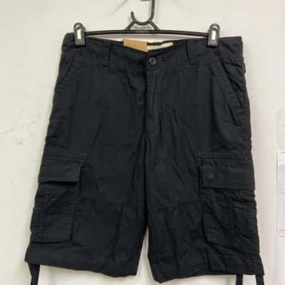 Abercrombie & Fitch Mens  Size 34 Cargo Shorts Black 