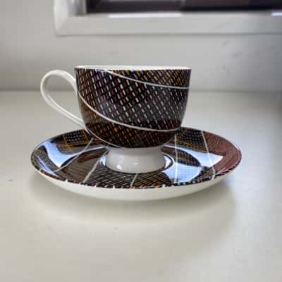 Munupi Art Jacinta Lorenzo Tea Cup With Saucer