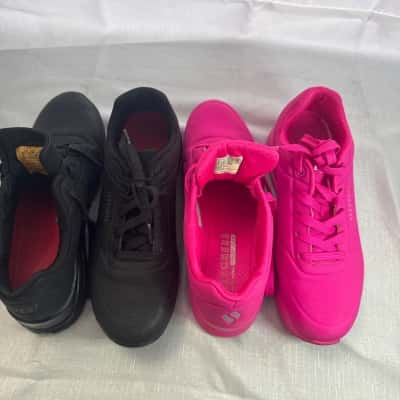 Skechers bundle Womens  Size 8 Sneakers Black  / Pink  