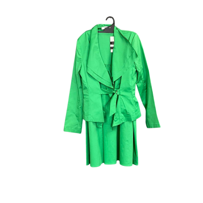 Vintage Carla Zampatti Emerald Green Skirt and jacket SET Women's size 10