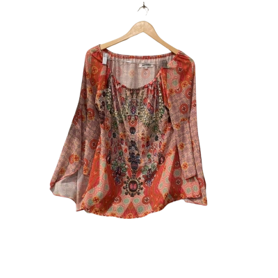 Gigi & Ella Womens  Size 16 / XL Long Sleeve Top Multicoloured / Orange 
