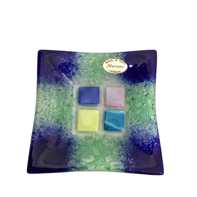 Murano Glass Venezia Italian Art Glass Dish 