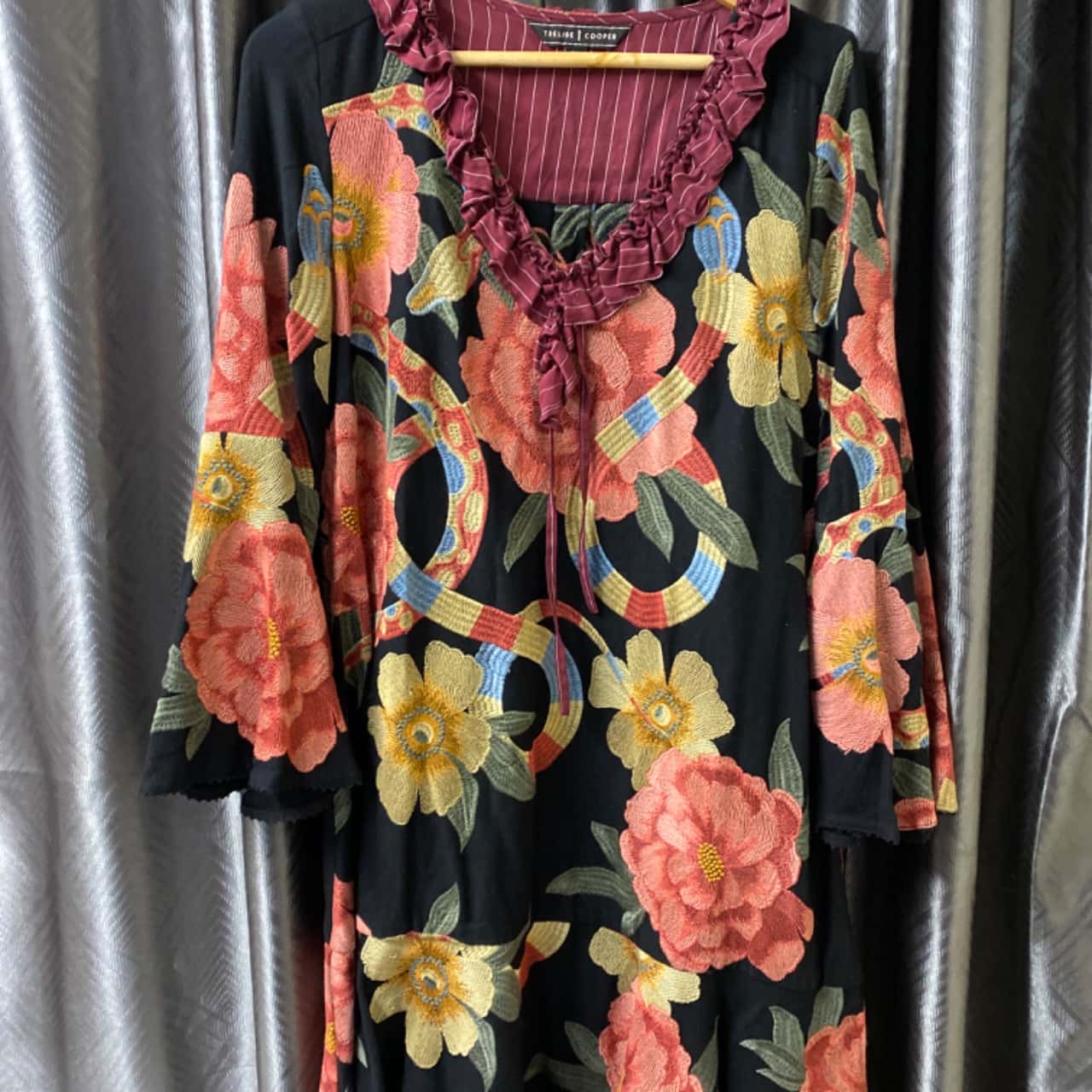 Trelise Cooper Women's Black Dress With Florals Size M (s)