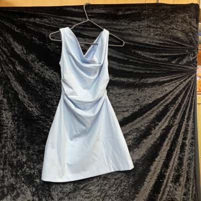 Tokito Womens  Size 12 Off The Shoulder Dress Blue 