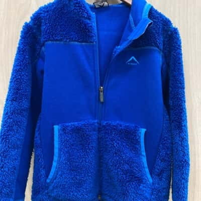  Kids  Size 7 Blue Fleece Zip Winter Jacket (14)