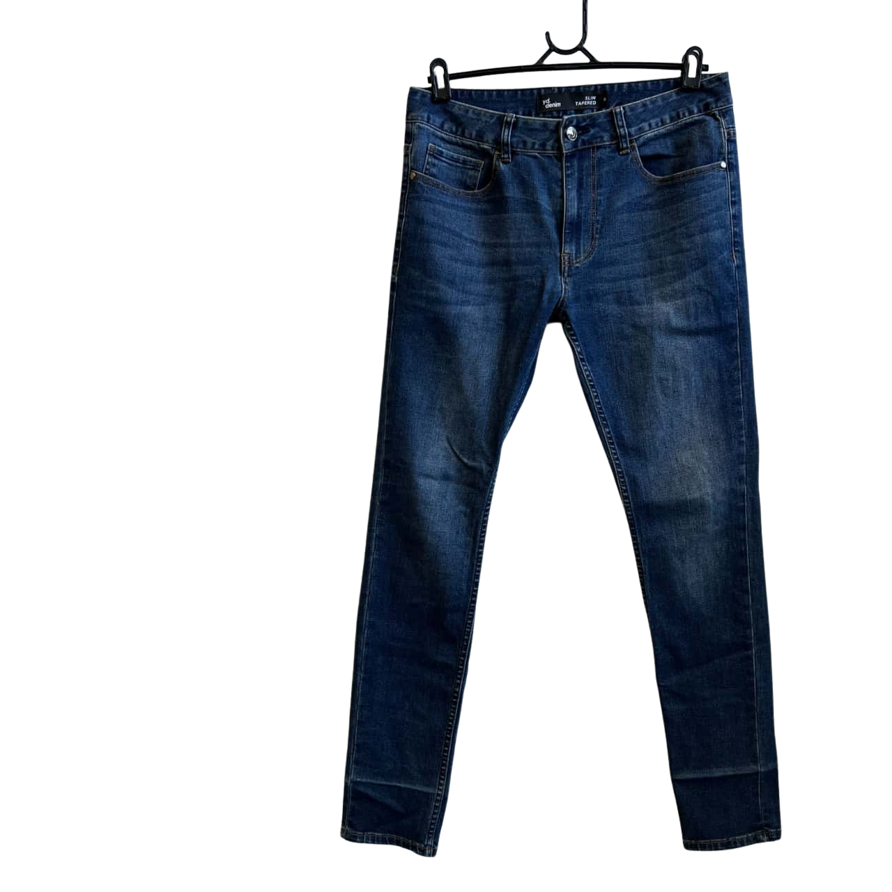 Yd. Mens Size 32 Slim Tapered Jeans Blue