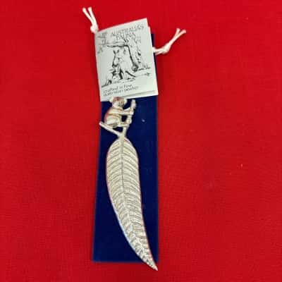 Australian Made Souvenir Koala Letter Opener Crafted from Fine Australian Pewter