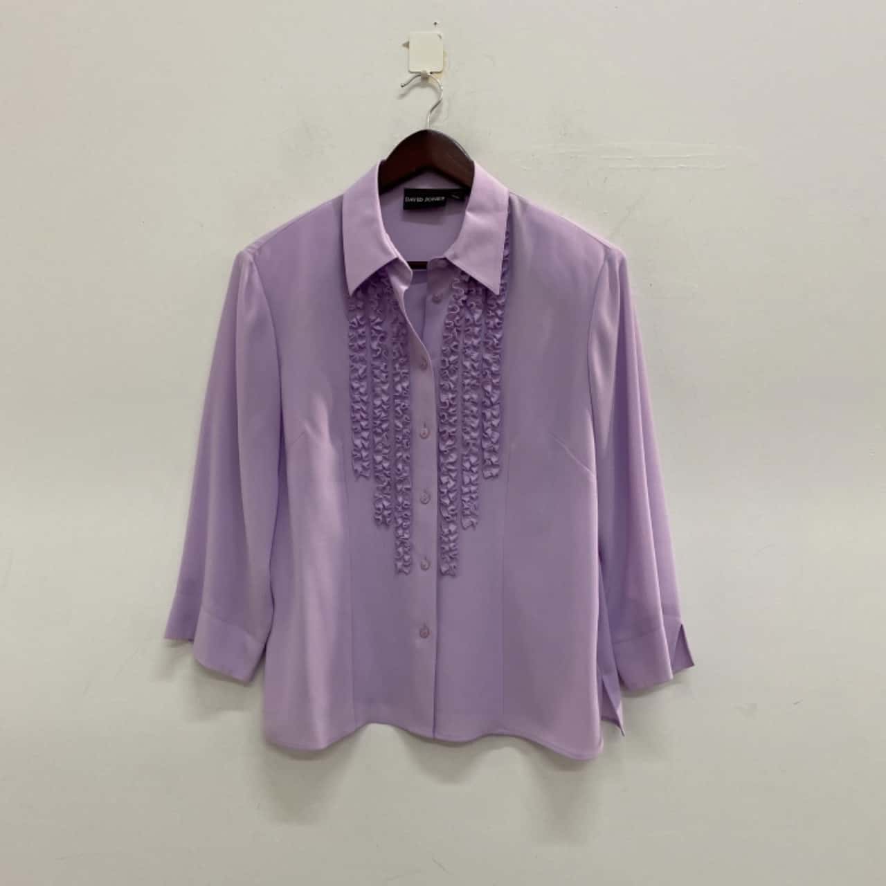 David Jones Womens Size 14 Long Sleeve Purple