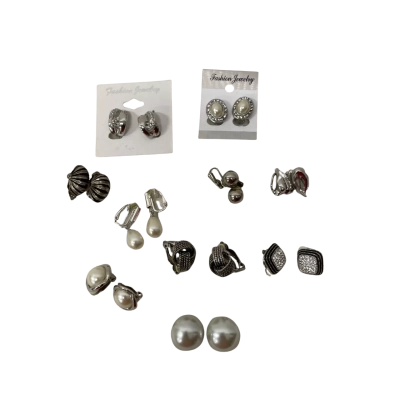  Various 10Pcs Clip on Earrings 