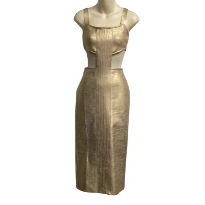  Womens  Size M Metallic Bodycon Dress 
