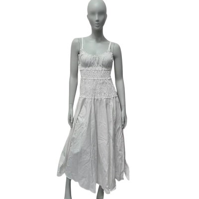 Dissh Womens  Size 8 Casual Dress / Maxi Dress / Shoestring Strap Dress White 