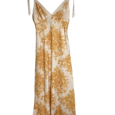 Indikah maxi dress  Size 10 Cream / Floral / Mustard / White 