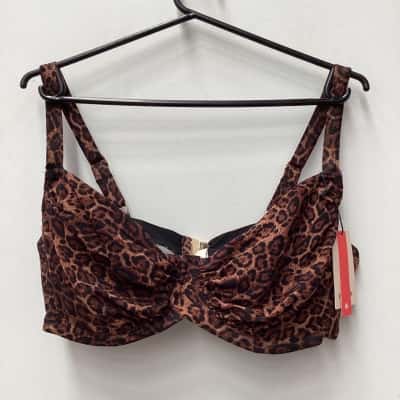NEW -   2 piece costume  Womens Brown  Animal Print Size 3XL  