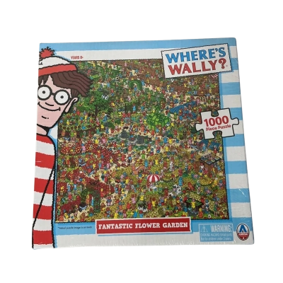 Where's Wally? Fantastic Flower Garden 1,000 Piece Puzzle (new)