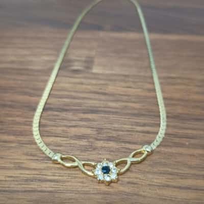 '18KGP' Snake Necklace