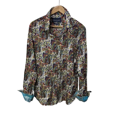 David Smith Mens Size XXL Multicoloured / Pattern Long Sleeve Shirt 