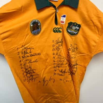 Signed 1994 Wallabies Canterbury Jersey