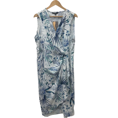 Liz Jordan Womens  Size 16 Mock Wrap Dress Multicoloured 