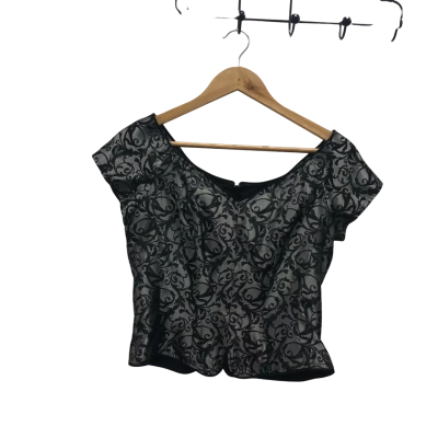 Vintage Paco Womens  Size 8 *see images*  Top Black  / Silver 