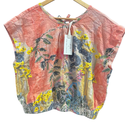 Nancy Bird Womens  Size 14 Floral Top Floral / Peach 