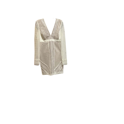 Bardot Womens  Size 10 Long Sleeve Dress Cream 