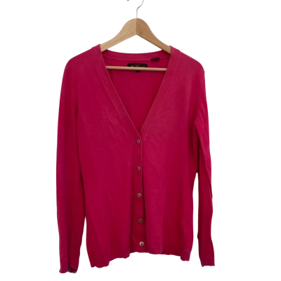 Ben Sherman Womens  Size L Button-down Cardigan Pink  