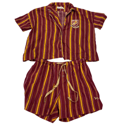 Peter Alexander Womens  Size M Gold / Maroon Harry Potter Griffendor Pyjamas 