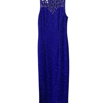 Lawrence Kazar Womens  Size 8 Cocktail Dress Blue 