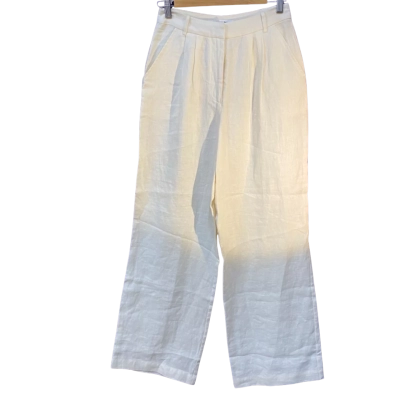 Venroy Womens  Size S High Waisted Pants Cream 